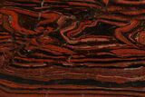 Polished Tiger Iron Stromatolite Slab - Billion Years #178777-1